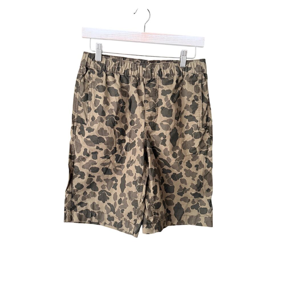 Carhartt Boys Duck Green Camo Elastic Bank Shorts Size 16